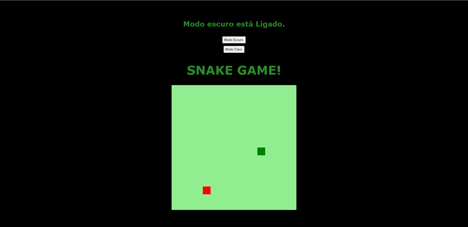 Jogo da cobrinha feito do zero com Javascript css e html. Estilo retrô